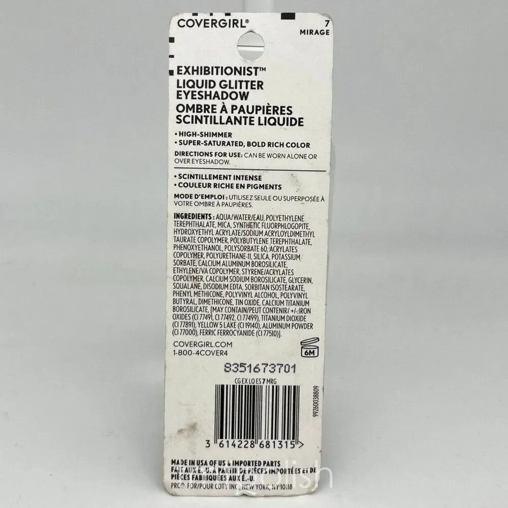 New Covergirl Exhibitionist Liquid Glitter Eyeshadow - Mirage